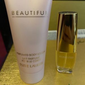 Estee Lauder Beautiful 0.17 Oz  Women's Perfume With Beautiful Lotion (1oz)